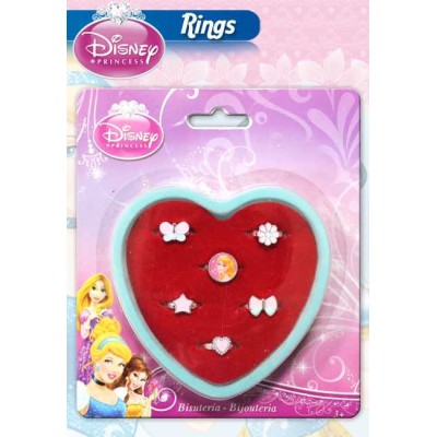 SET 6 PRINCESS RINGS