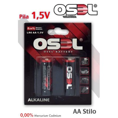 PILE STILO ALCALINO OSEL 2 PZ